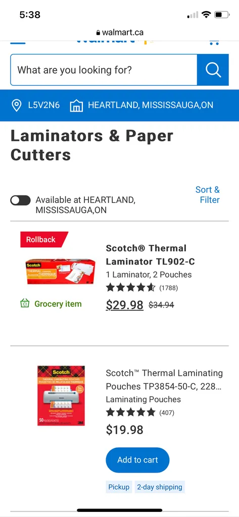 ISO Laminator and Pouches photo 1