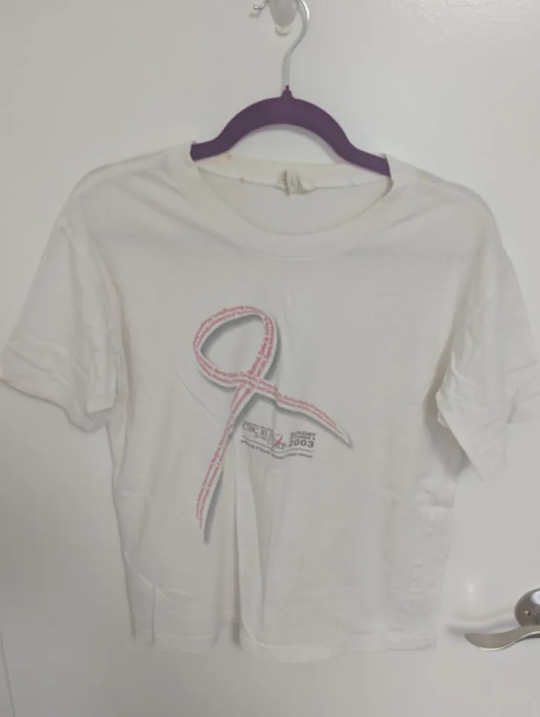 White CIBC Run for the Cure T-Shirt - Size Women:s Medium  photo 1