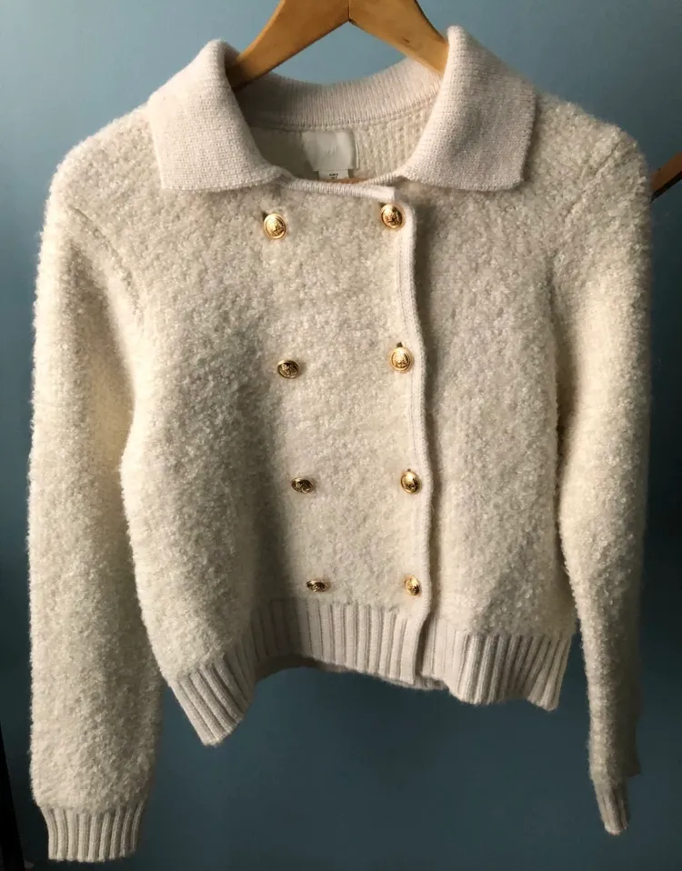 Brand new small white jacket with tag H&M photo 1