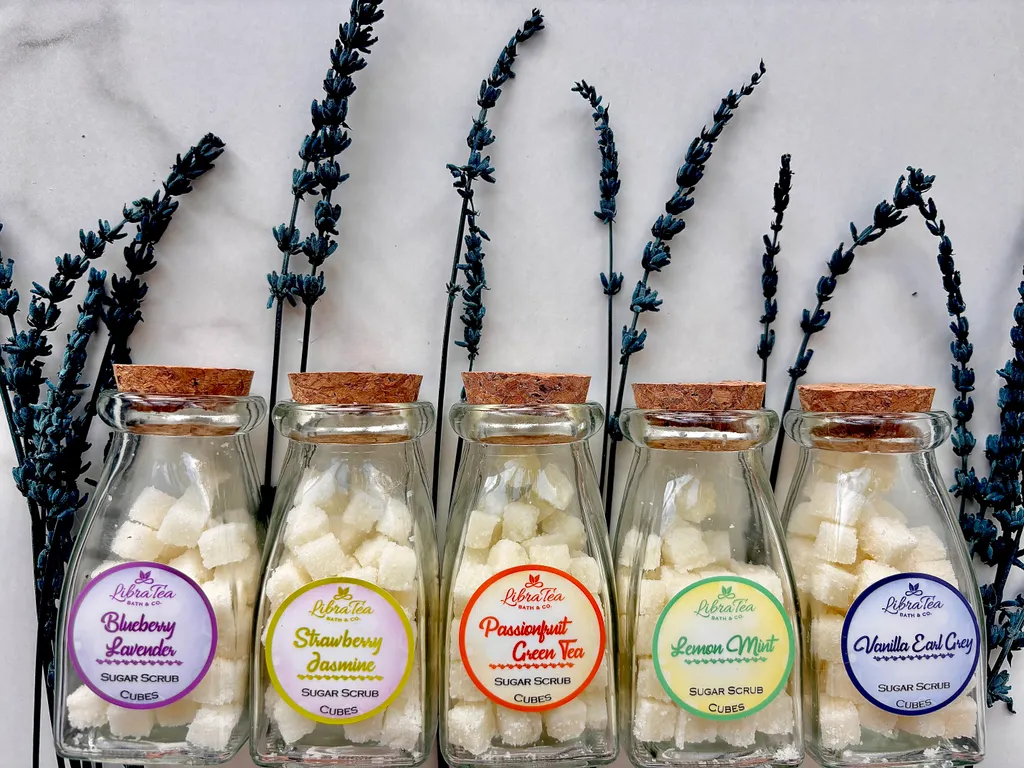 Sugar scrub cubes photo 1