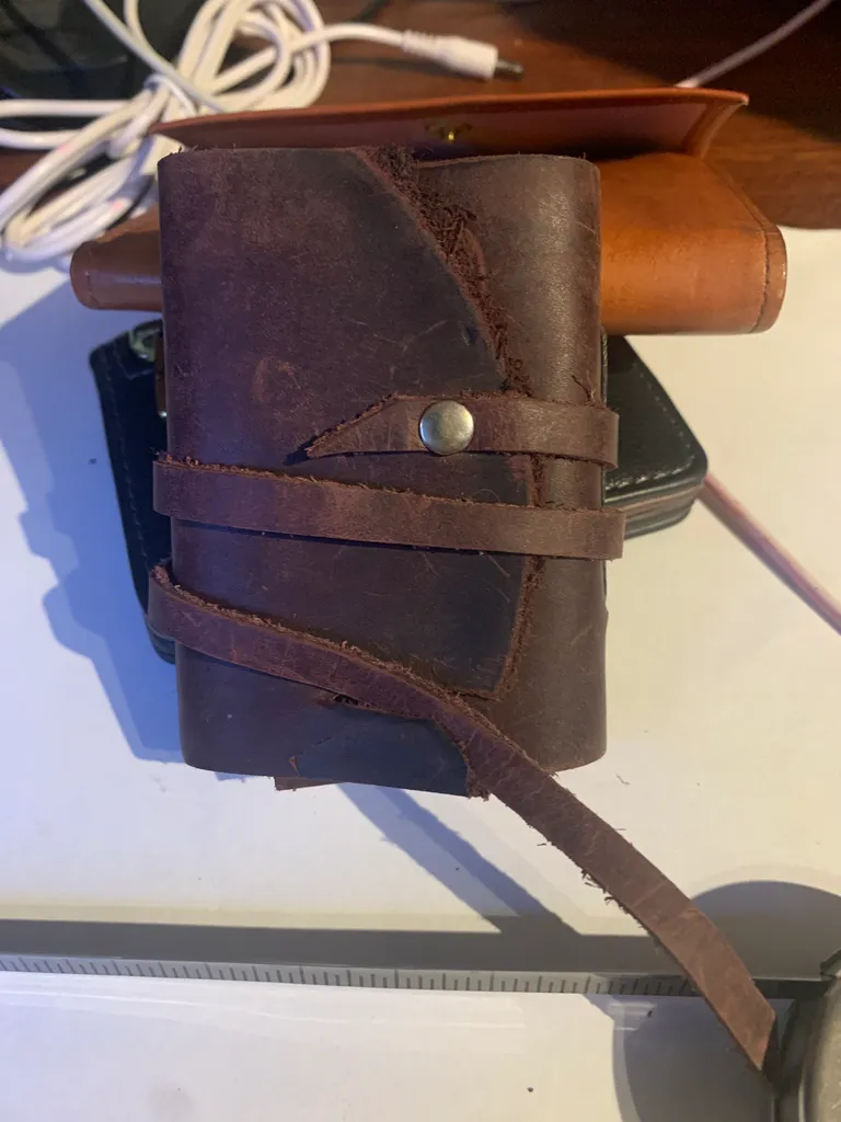 Leather sketch book small  photo 1