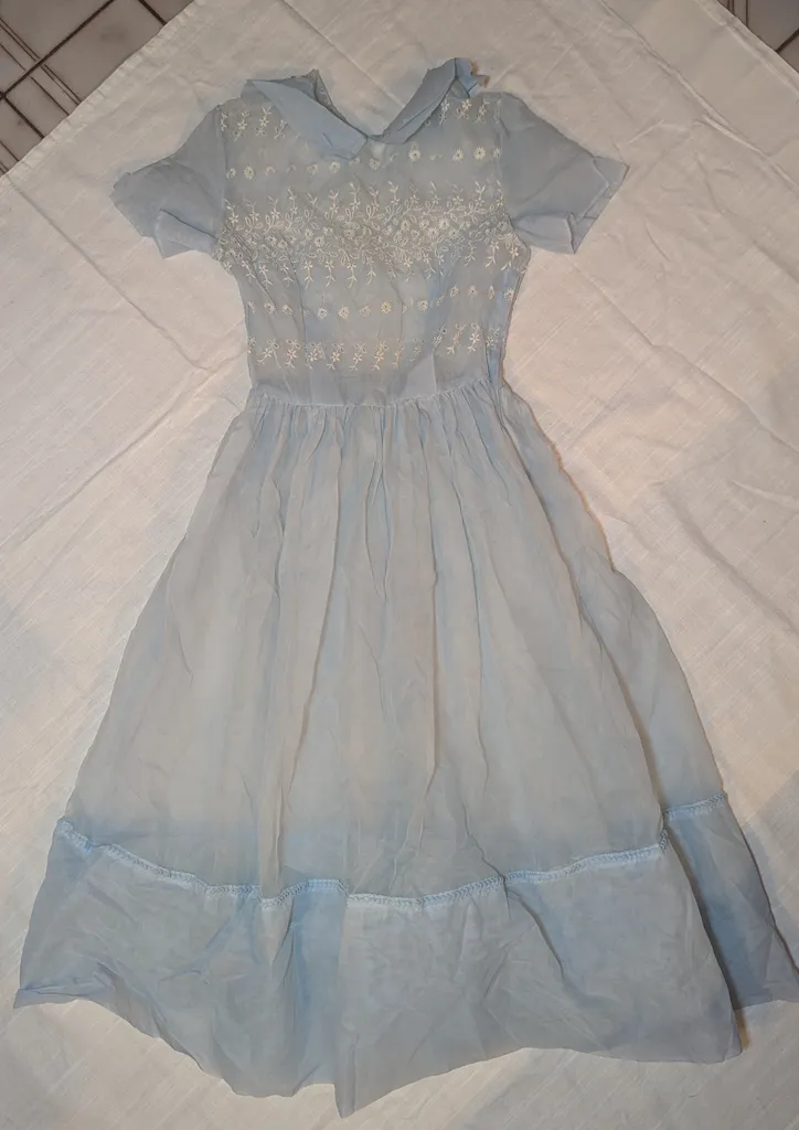 Vintage blue dress photo 1