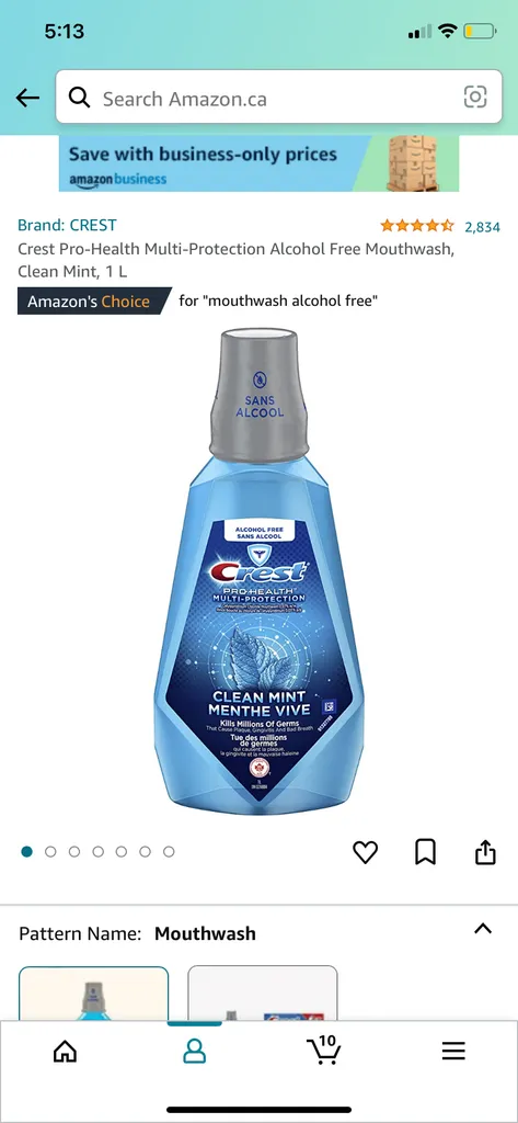 Alcohol free mouthwash photo 1