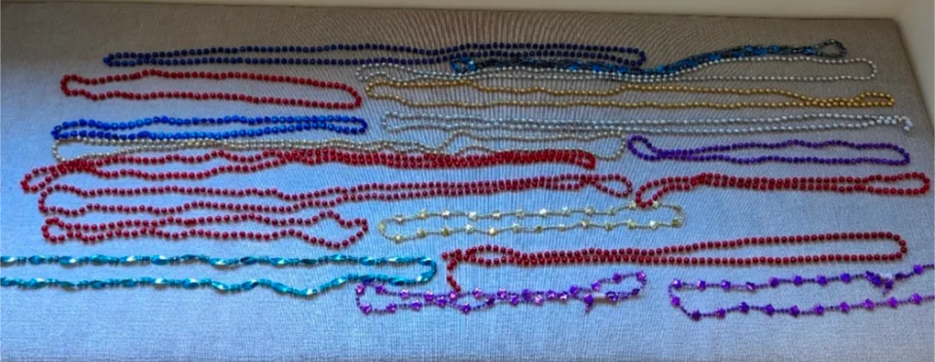 Mardi Gras Style Beads (20 Pairs) photo 1
