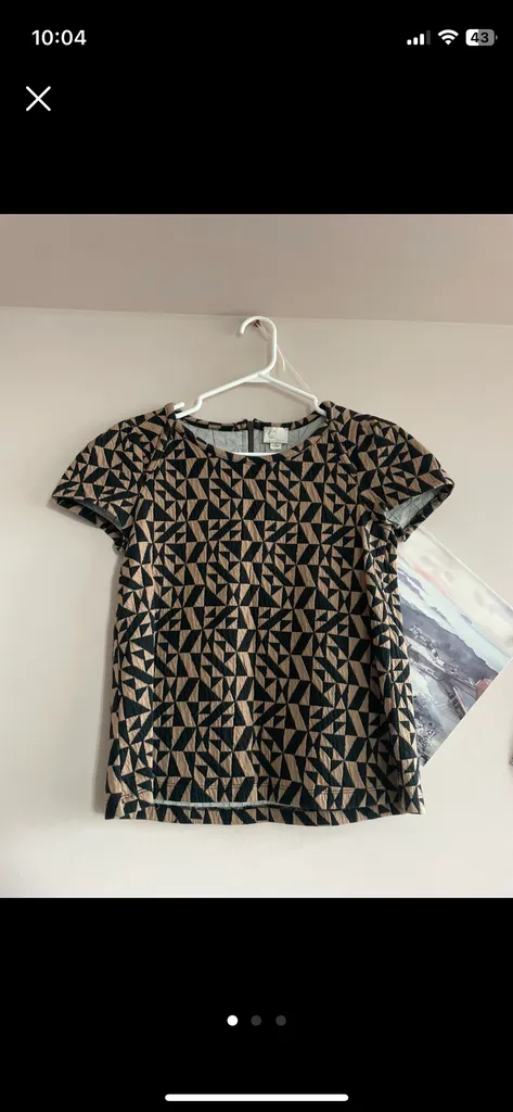 Anthropologie geometric shirt photo 1