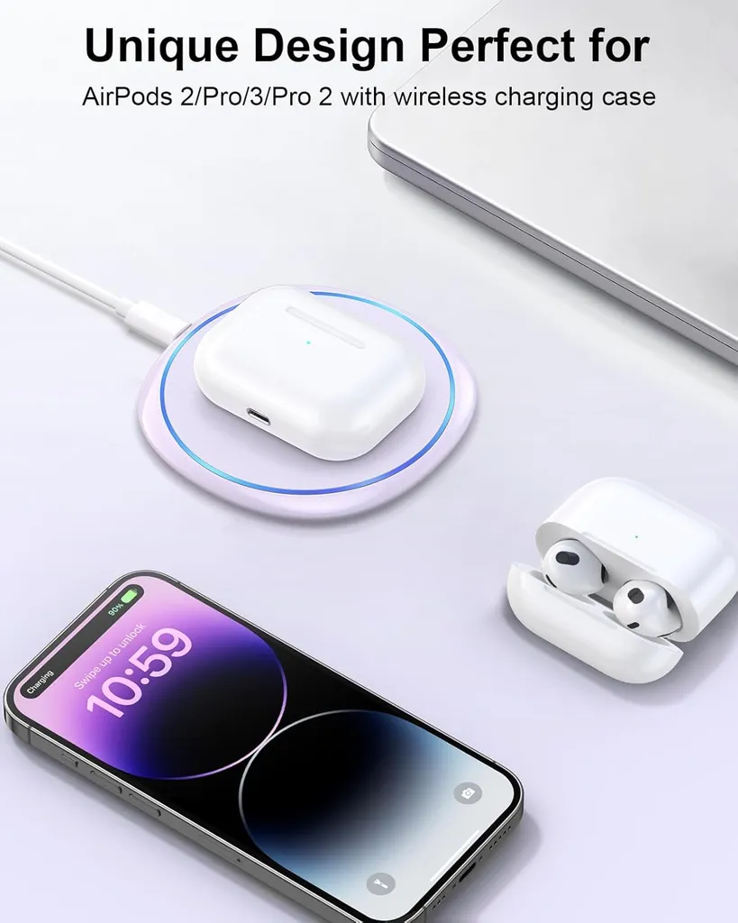 Fast Wireless Charger, NANAMI Pad for iPhone, Samsung, etc photo 1
