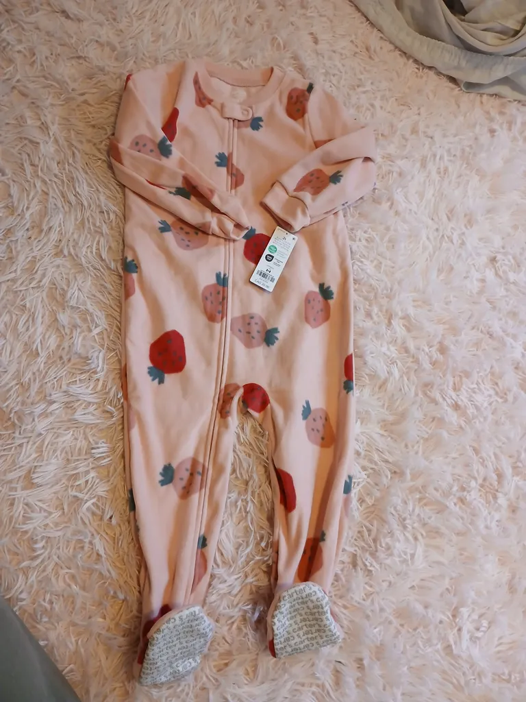 Baby Girls BNWT sleeper pajamas 2t and 24m photo 1