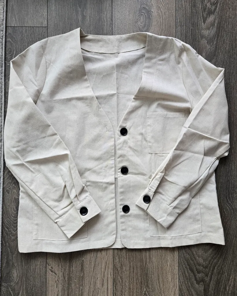 Linen blend blazer photo 1
