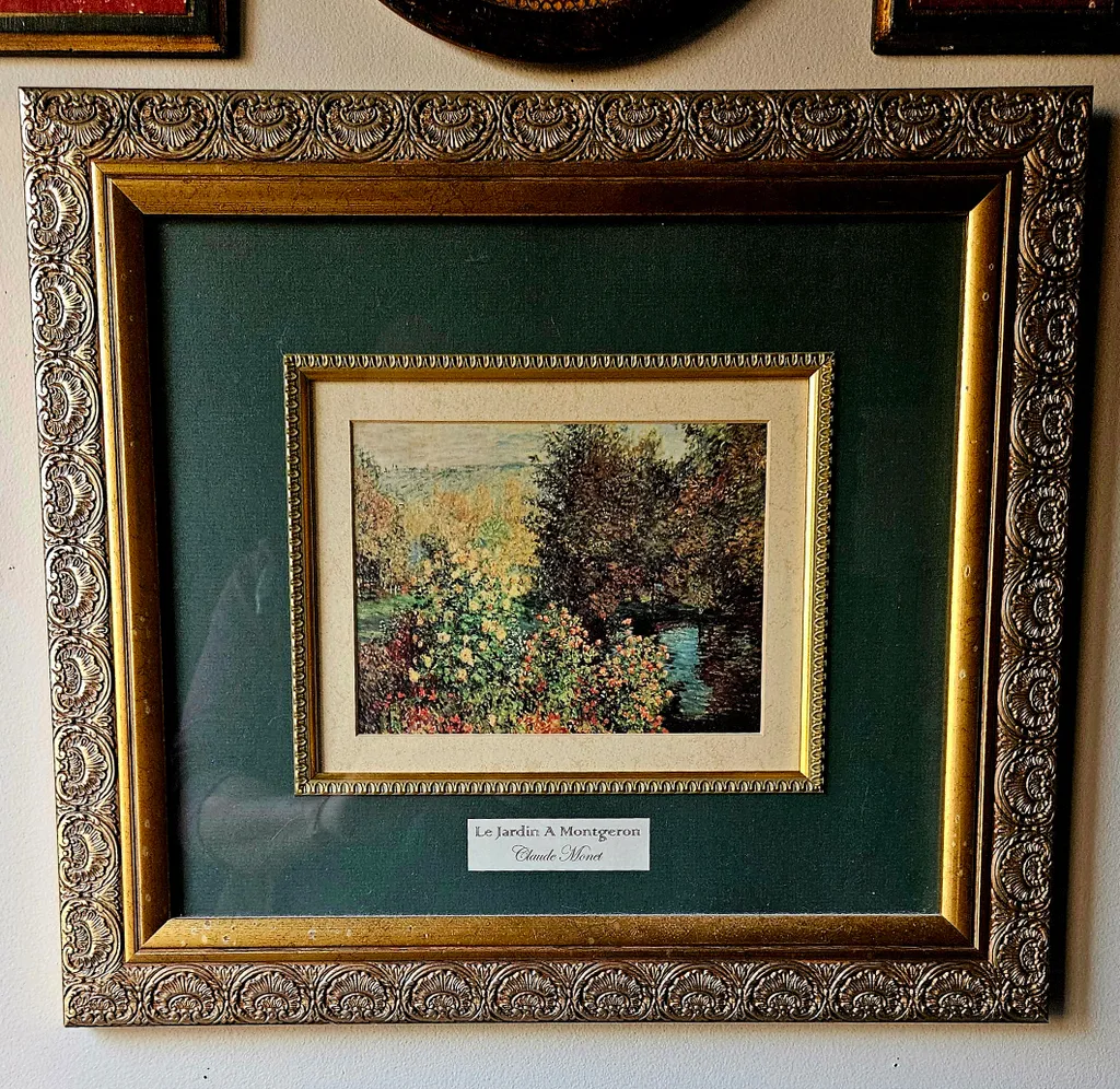 Framed Claude Monet Print - Le Jardin À Mongeeron photo 1
