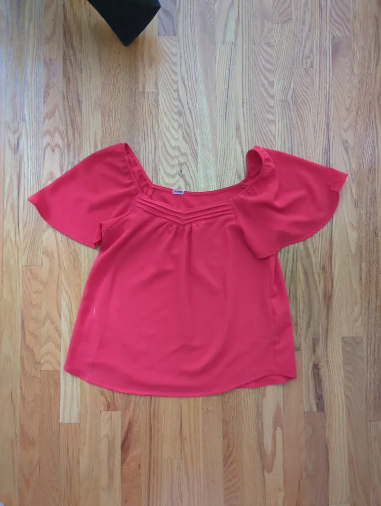 Flowy Red Blouse  photo 1