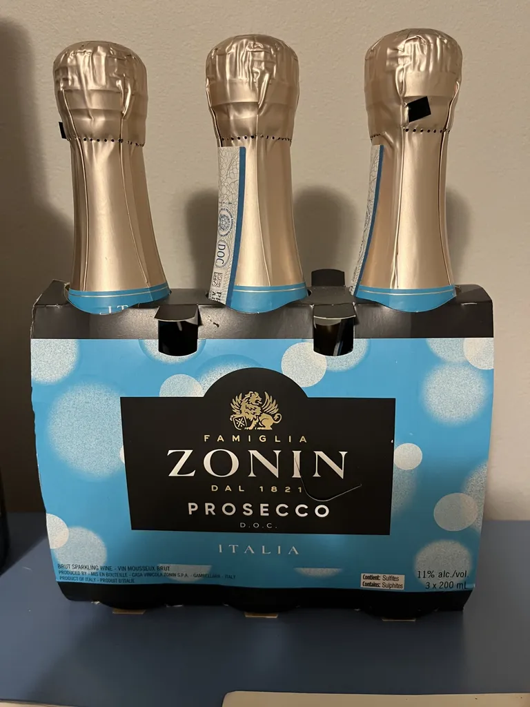 Sparkling wine. 2 small bottles.  photo 1