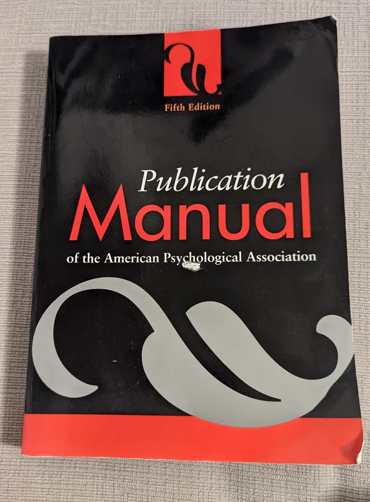 Publication Manual of the American Psychological Association photo 1