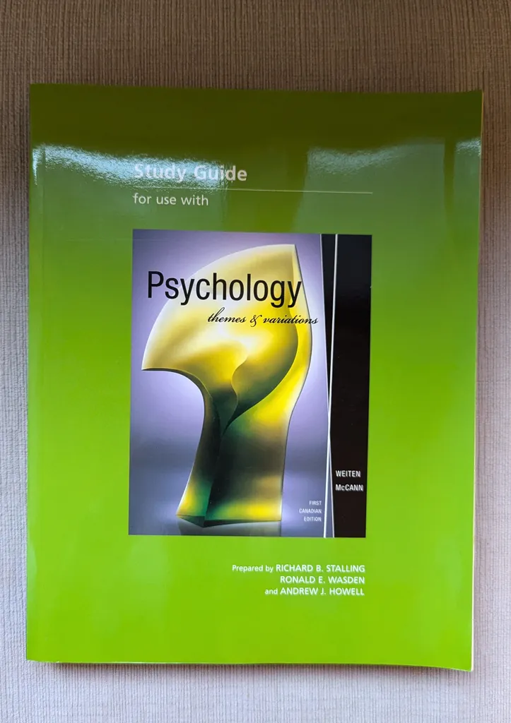 Psychology: Themes & Variations Study Guide  photo 1