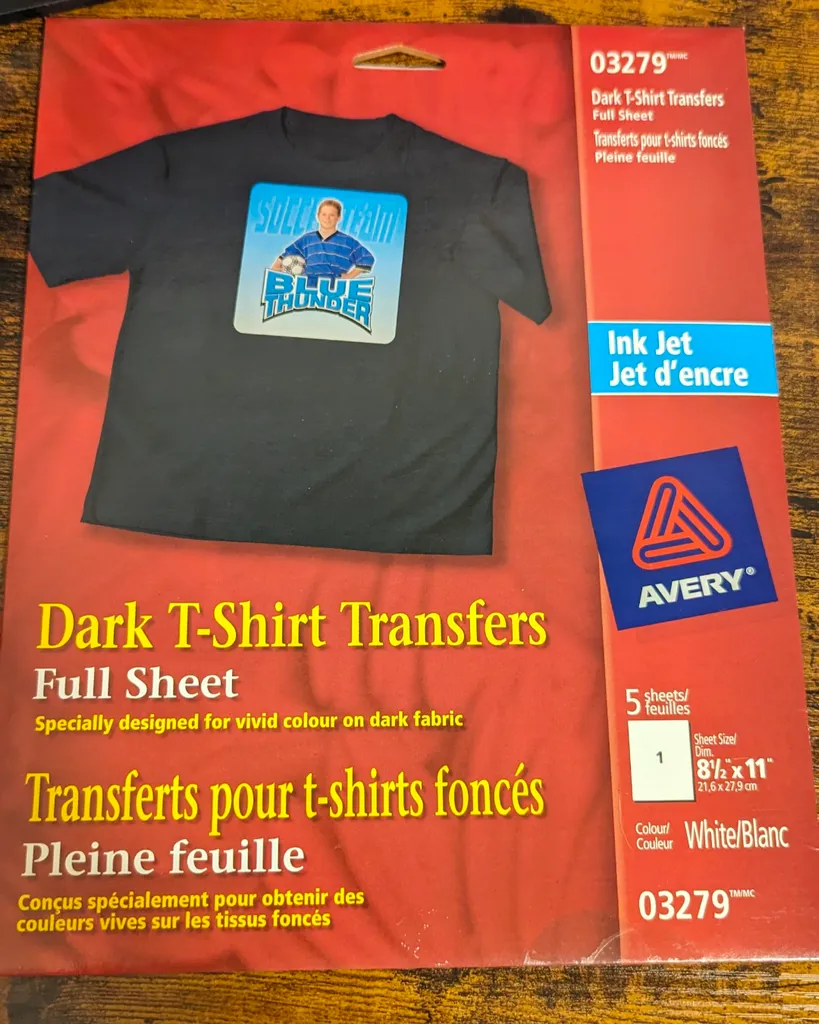 Dark T-Shirt Transfer Sheets (4 Unused Sheets Remaining) photo 1
