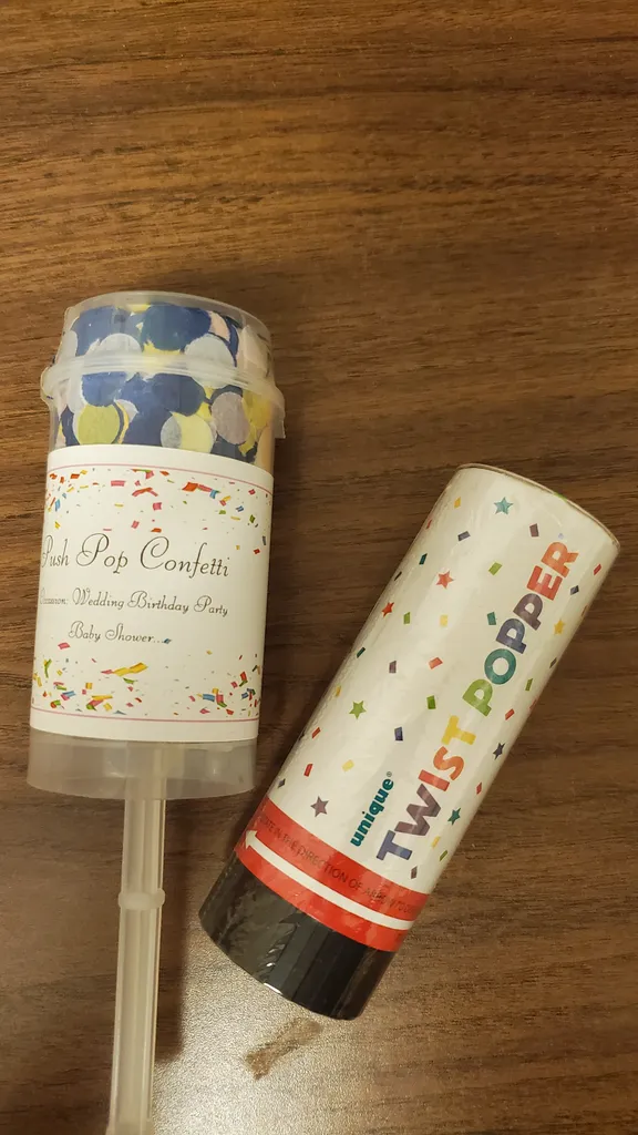 Twist poppers confetti x1 photo 1