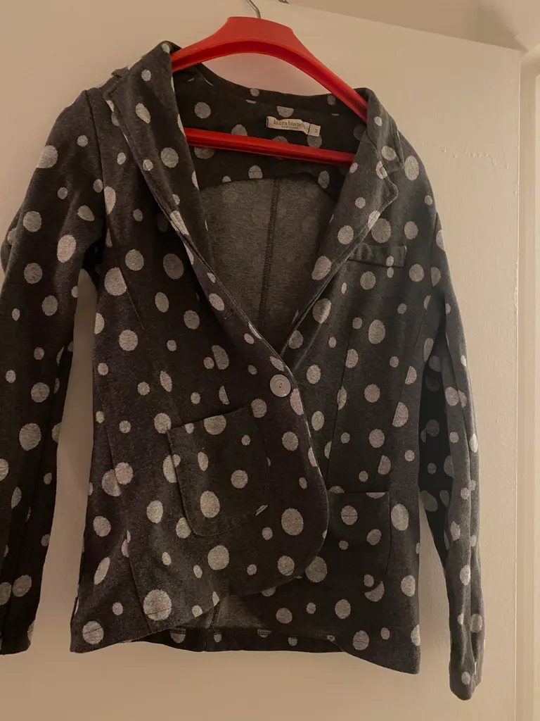 Adorable Grey Polkadot Blazer - Medium photo 1