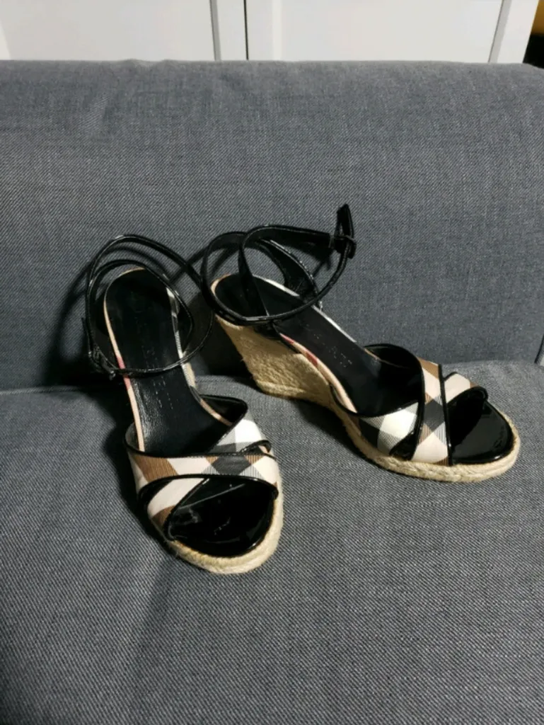 Burberry jute espadrille sandals size 38 photo 1