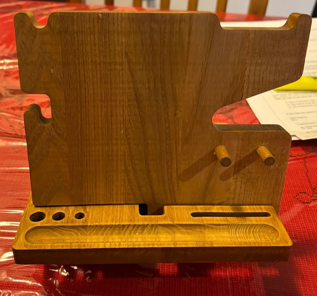 Wooden Phone Stand and Organizer  photo 1