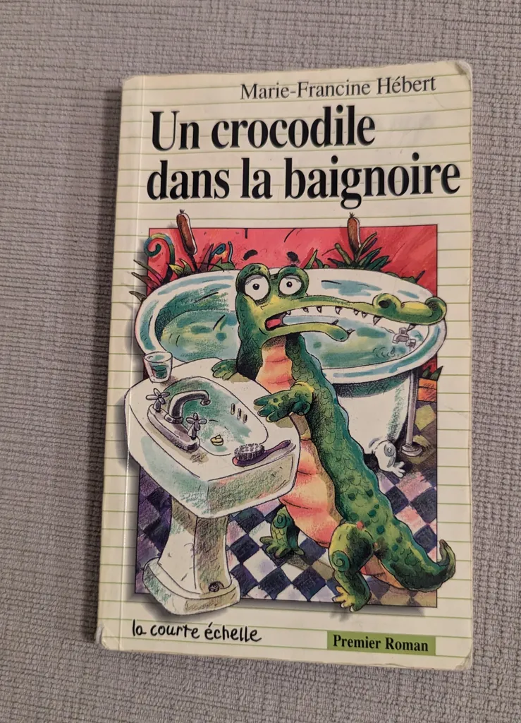 Un crocodile dans la baignoire - French Book photo 1