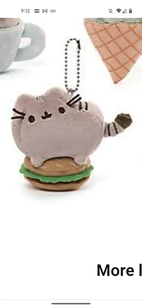 ISO KEYCHAIN BURGER PUSHEEN  photo 1
