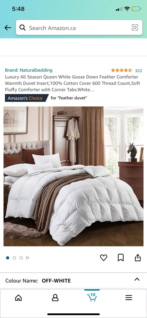 Down filled duvet photo 1