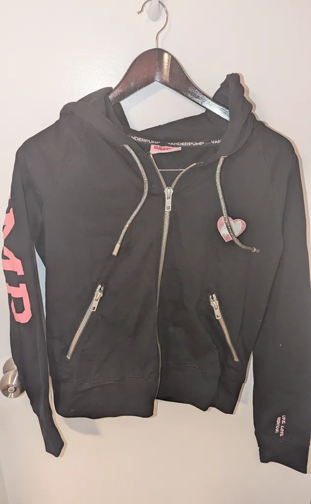 Brand New Vanderpump Rules Black Zip-Up Hoodie Size Medium photo 1