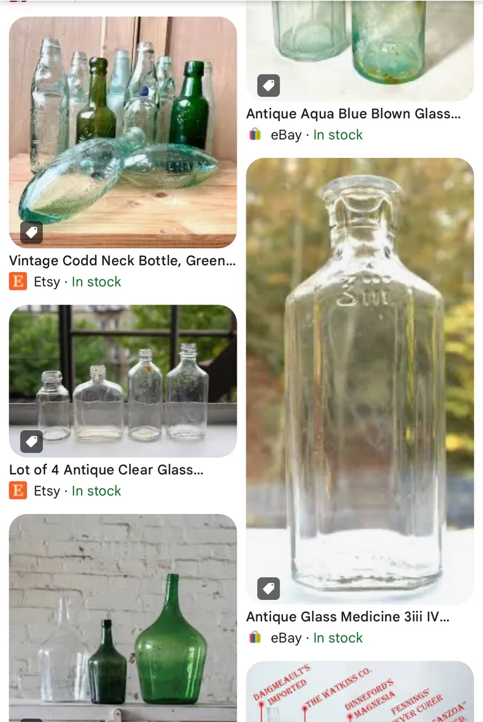 Authentic Antique Glass Bottles photo 1