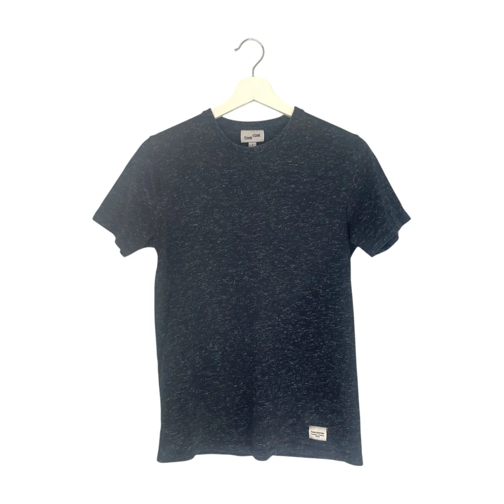 Frank and Oak Dark Drey Heather Cotton Blend T-Shirt Size Small photo 1