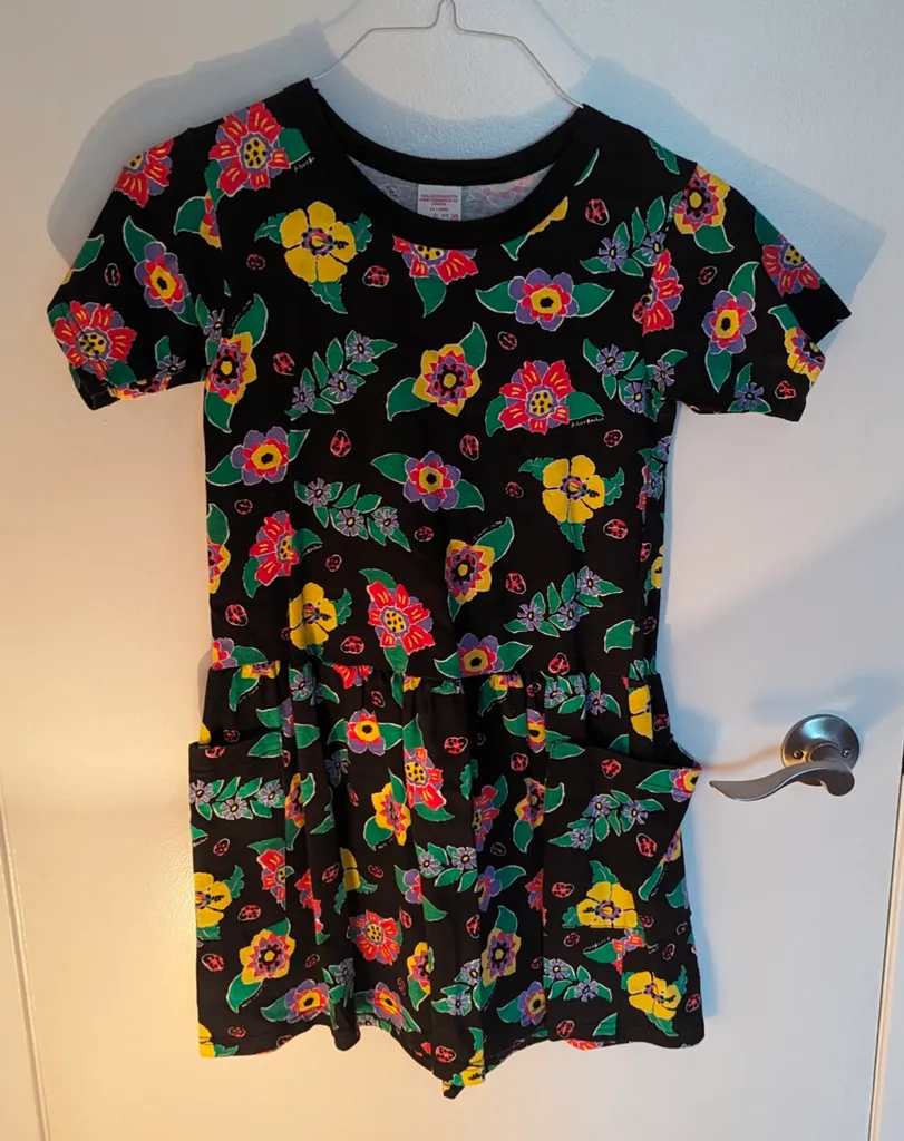 Youth Small Floral Cotton Dress - Made in Canada photo 1