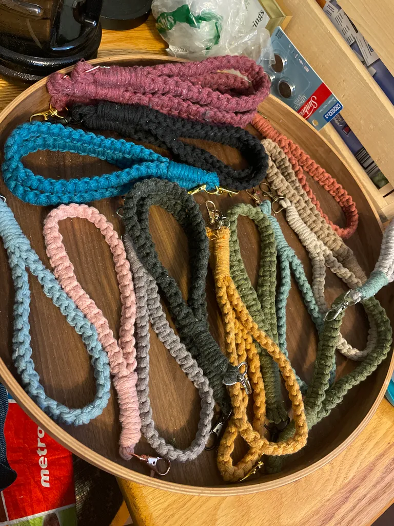 Handmade different coloured wristlets photo 1