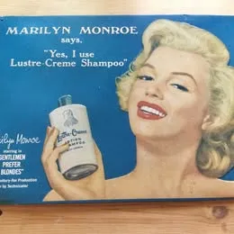 Vintage Marilyn Monroe Embossed Advertising Sign, Wall Decor photo 1