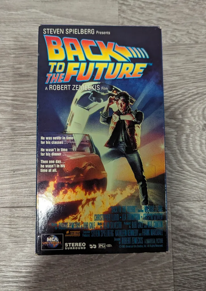 Back to the Future VHS Tape Movie photo 1