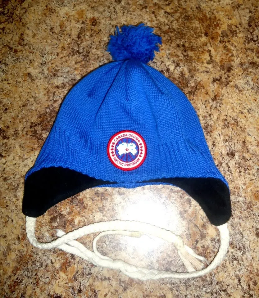 Canada Goose Blue Expedition Trapper Pom Pom Hat Mint! photo 1