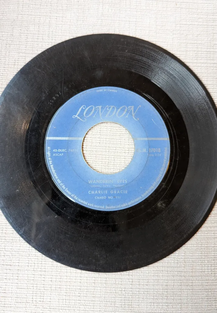 London Record - Charlie Gracie, Wanderin' Eyes photo 1