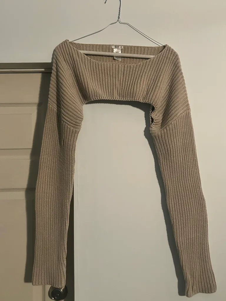 100% cotton crop sweater  photo 1