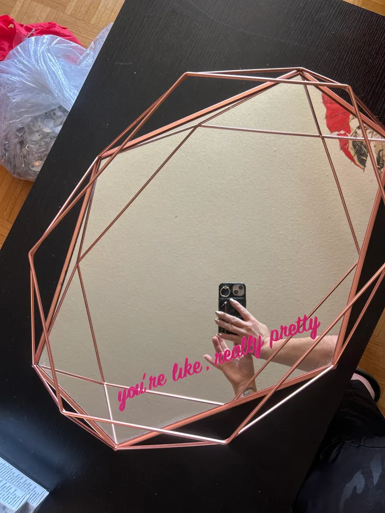 Large Umbra mirror table or wall piece.  photo 1