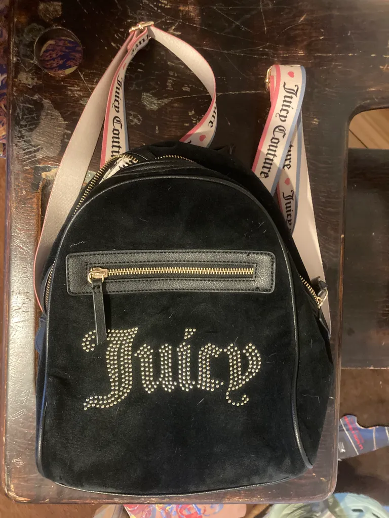  juicy couture velour mini backpack  photo 1