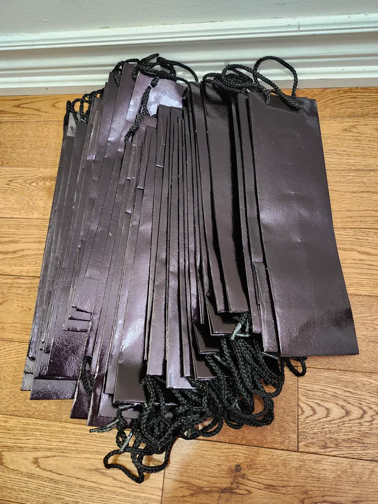 36 black wine bags photo 1