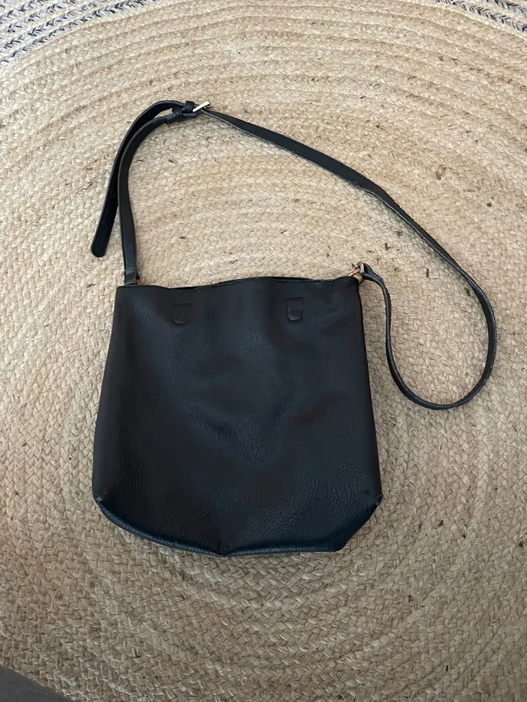 Black Leather Cross Body Purse from Urban Outfitters  photo 1