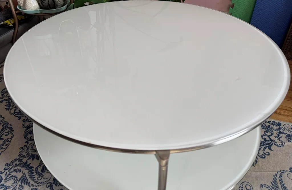  Vintage White Ikea Strind Coffee Table photo 1