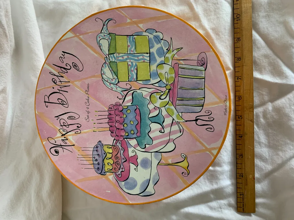Birthday plates photo 1
