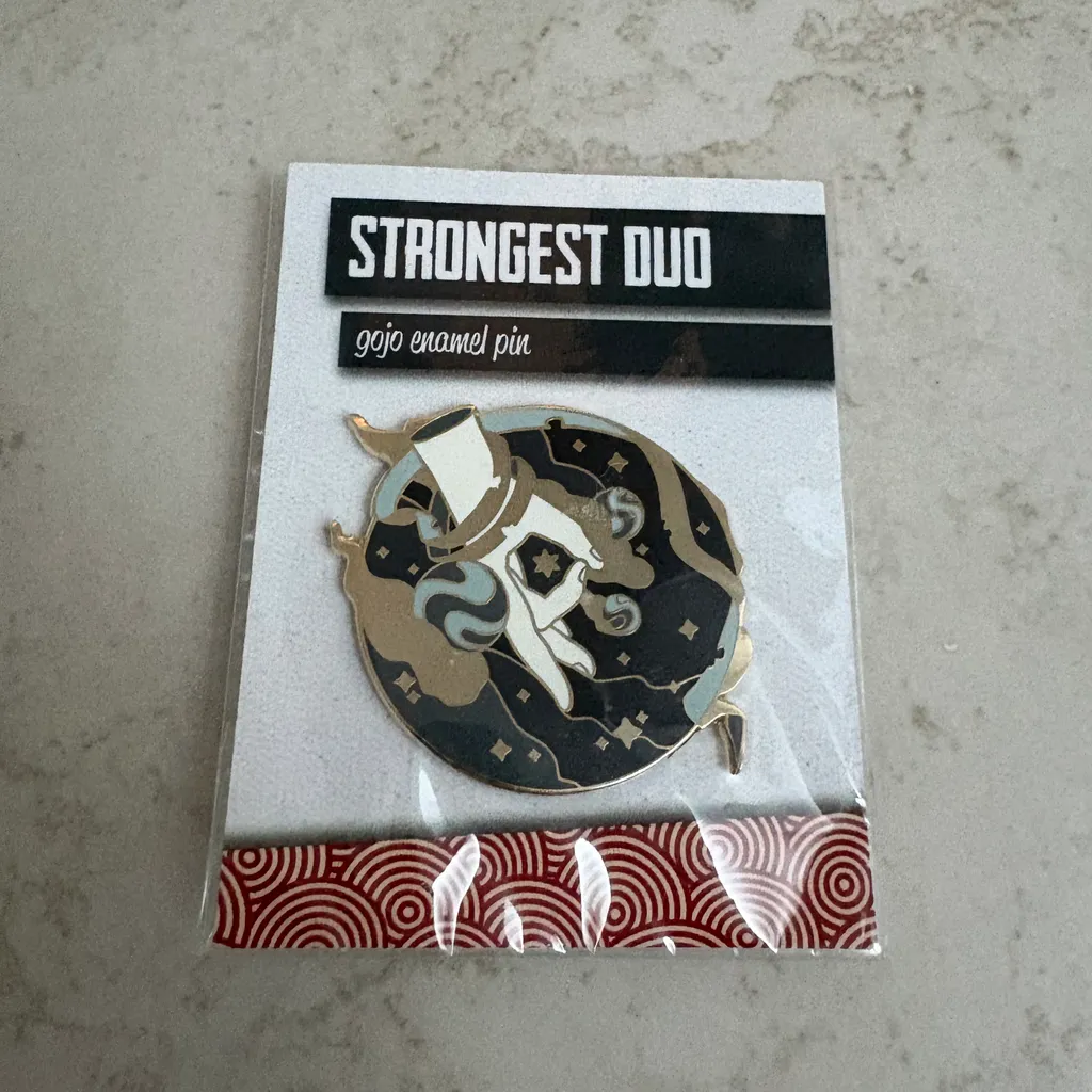 Strongest duo gojo enamel pin anime manga photo 1