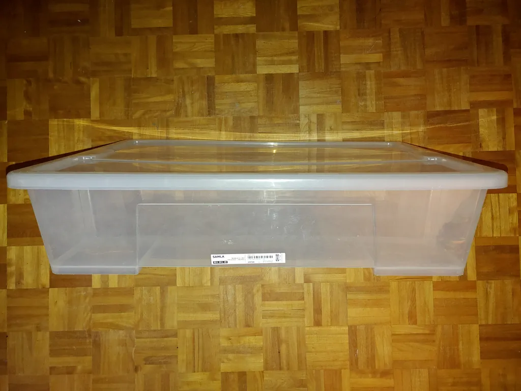 IKEA SAMLA Transparent Storage Box 30 ¾x22x7 "55l /15 ga photo 1