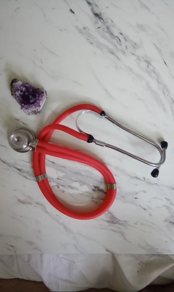 Red stethoscope  photo 1