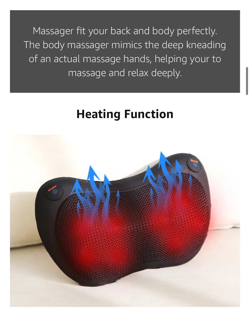 Shiatsu Massage Heat Pillow BNIB photo 1