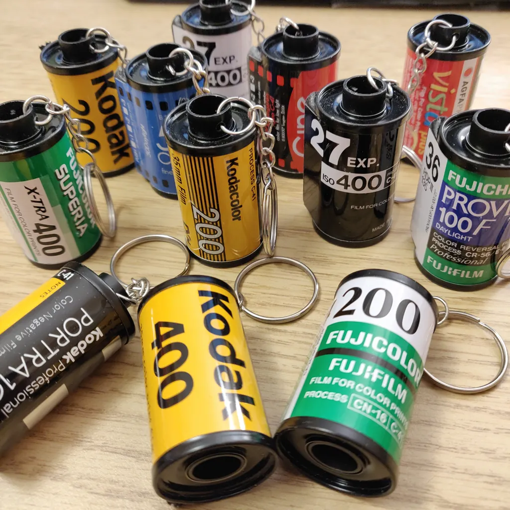 🎞️ 35mm Film Canister Keychain Charm photo 1
