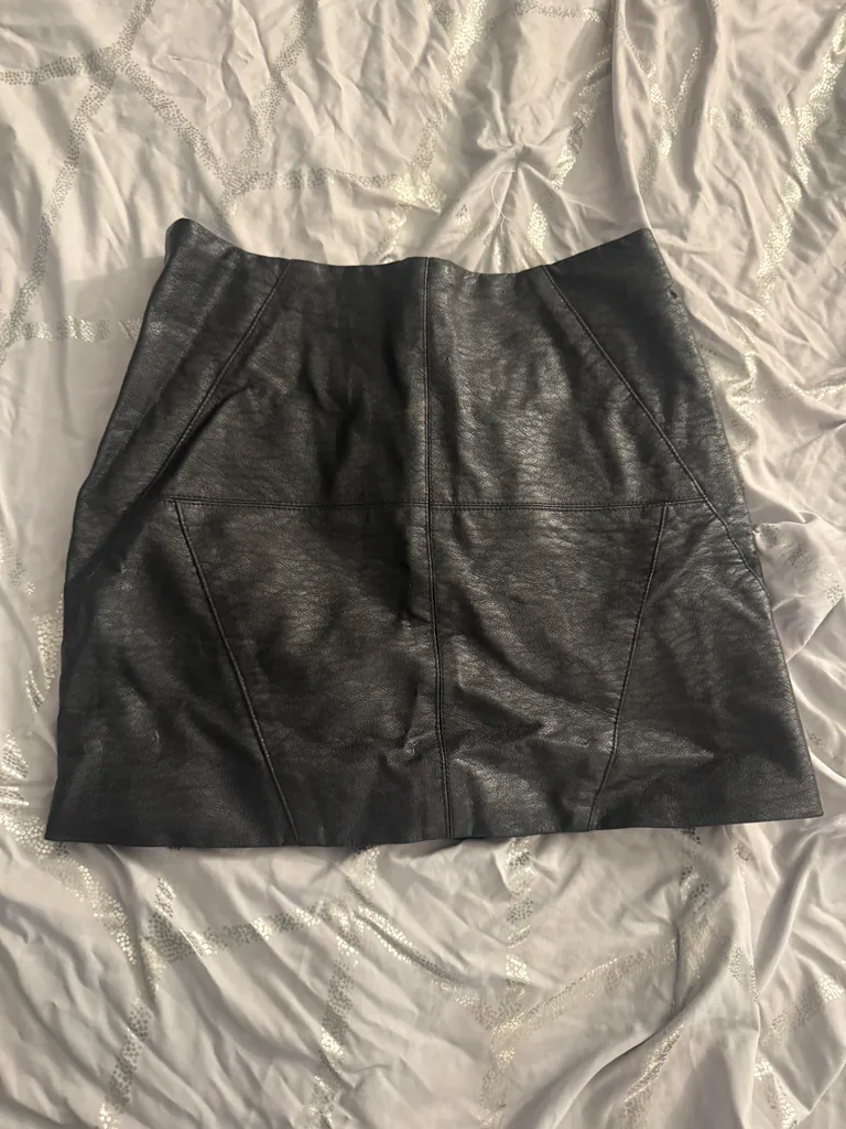 Vegan leather skirt  photo 1