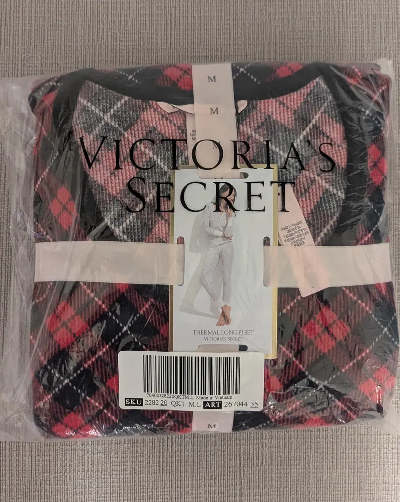 Brand New Victoria's Secret Thermal Long PJ Set -  Size Medium photo 1