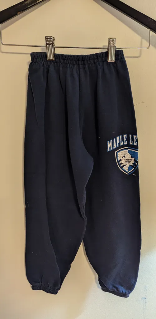 Toronto Maple Leafs Kids Sweatpants - Size Small photo 1