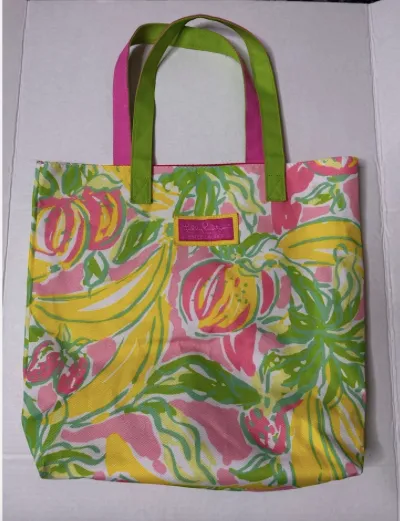 Lilly Pulitzer for Estée Lauder Strawberry Banana Canvas Tote  photo 1